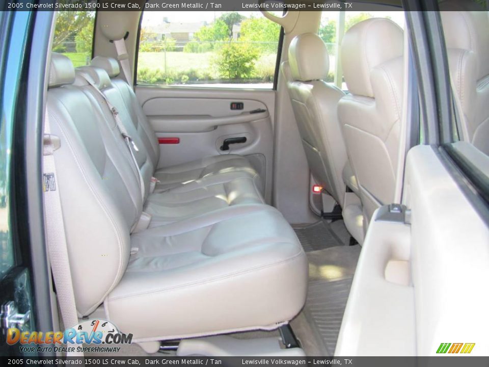 2005 Chevrolet Silverado 1500 LS Crew Cab Dark Green Metallic / Tan Photo #11