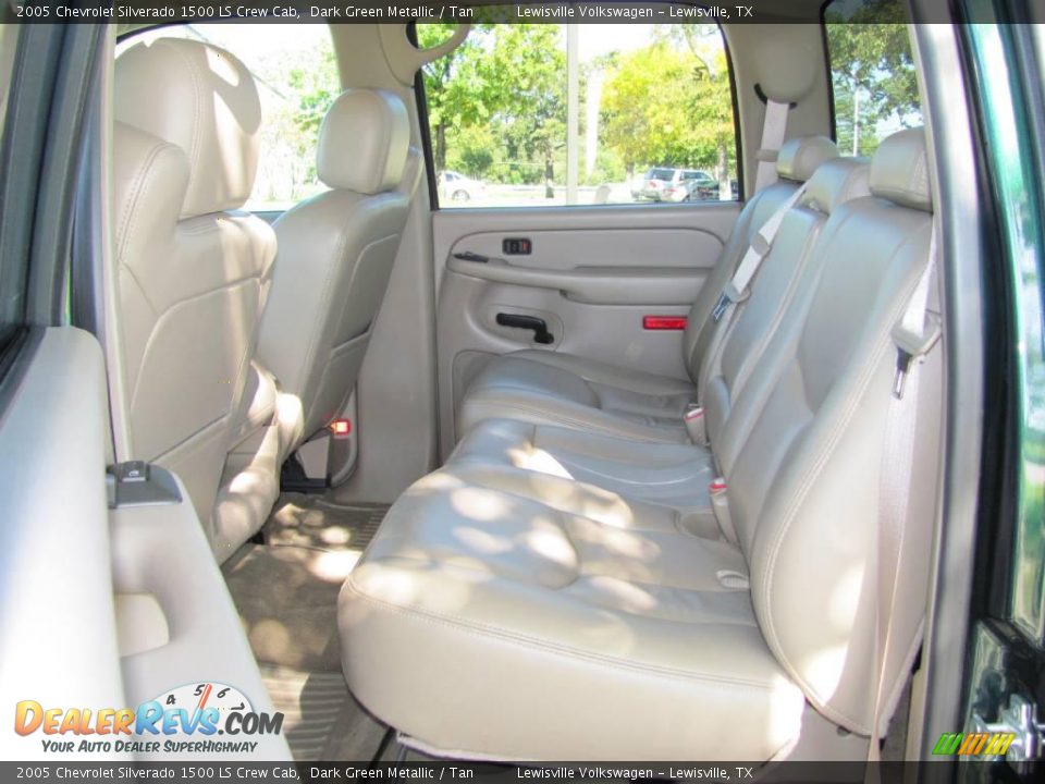 2005 Chevrolet Silverado 1500 LS Crew Cab Dark Green Metallic / Tan Photo #12