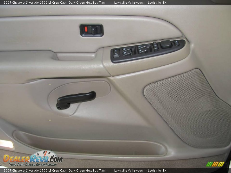 2005 Chevrolet Silverado 1500 LS Crew Cab Dark Green Metallic / Tan Photo #15