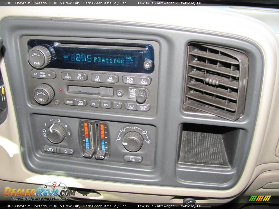 2005 Chevrolet Silverado 1500 LS Crew Cab Dark Green Metallic / Tan Photo #16