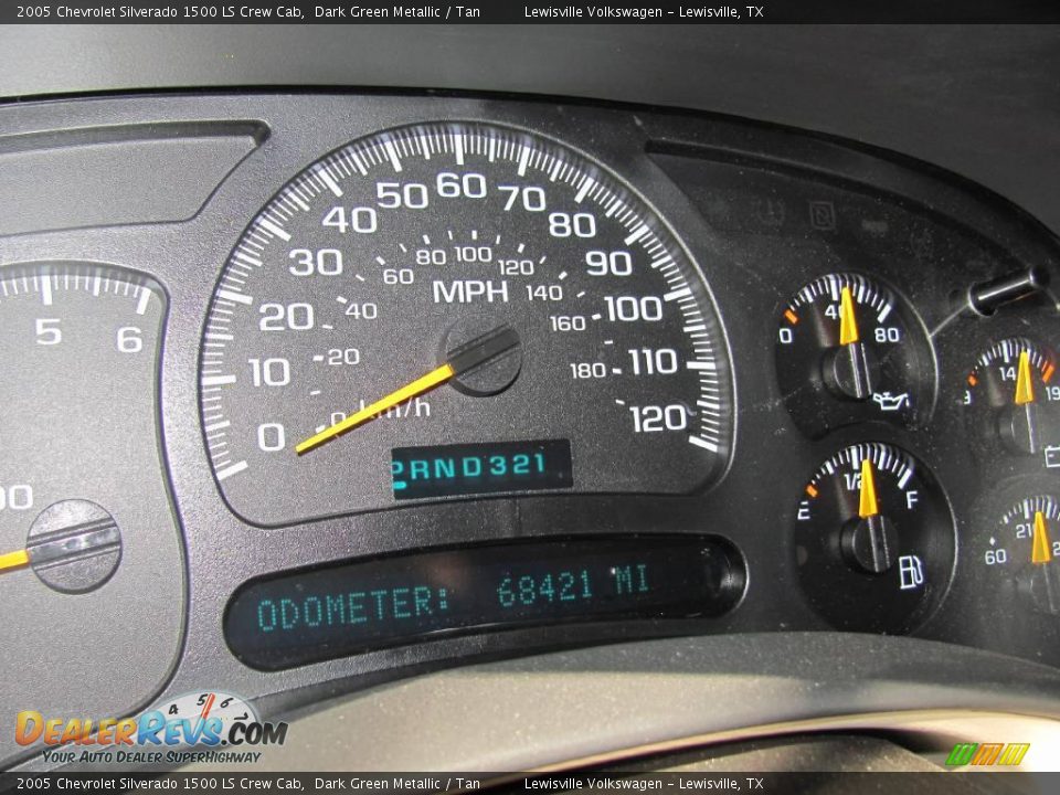 2005 Chevrolet Silverado 1500 LS Crew Cab Dark Green Metallic / Tan Photo #19