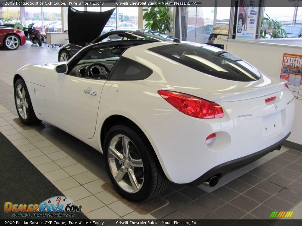 2009 Pontiac Solstice GXP Coupe Pure White / Ebony Photo #7