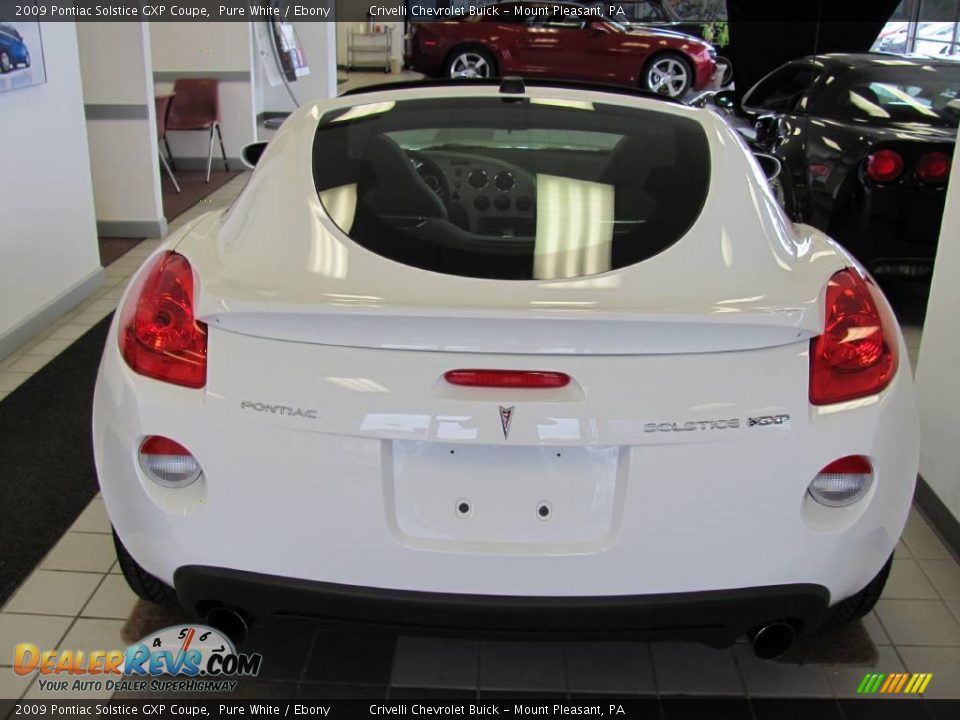 2009 Pontiac Solstice GXP Coupe Pure White / Ebony Photo #8