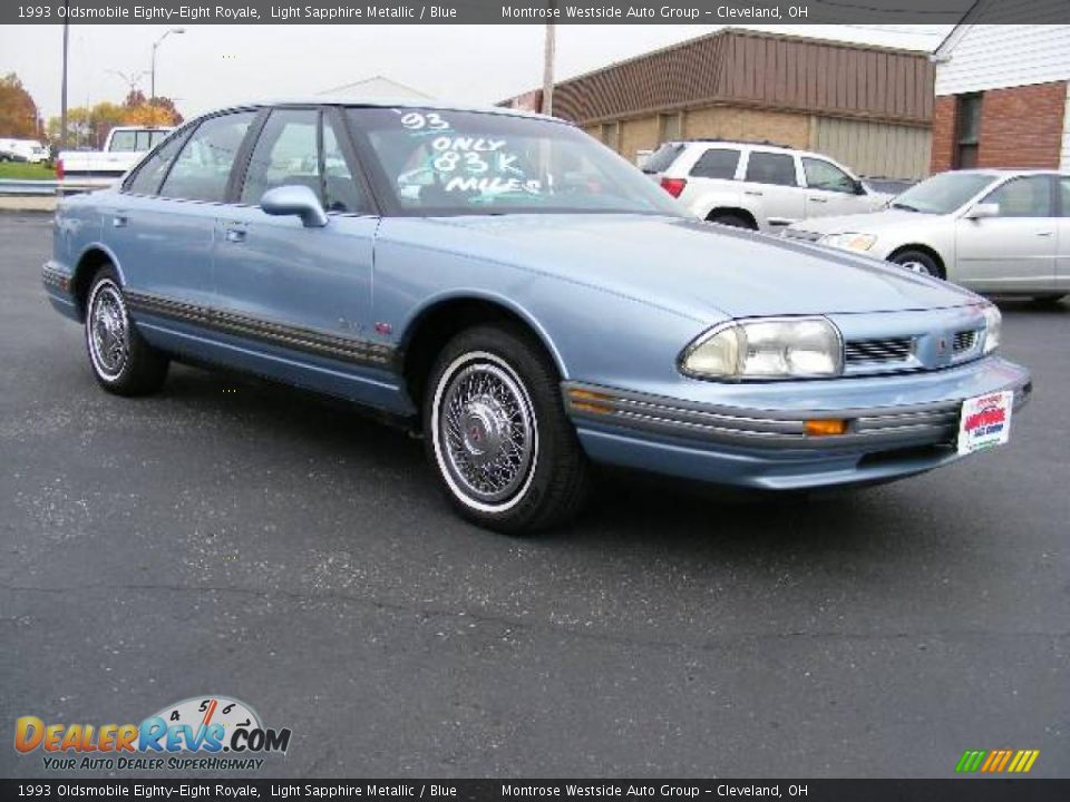 1993 Oldsmobile Eighty-Eight Royale Light Sapphire Metallic / Blue Photo #7
