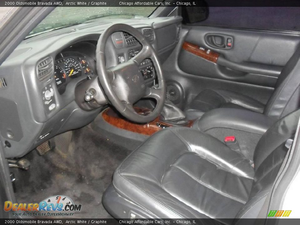 2000 Oldsmobile Bravada AWD Arctic White / Graphite Photo #9