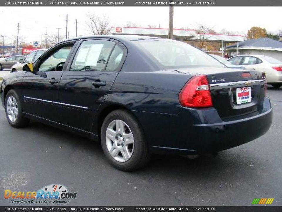 2006 Chevrolet Malibu LT V6 Sedan Dark Blue Metallic / Ebony Black Photo #3