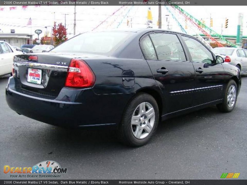 2006 Chevrolet Malibu LT V6 Sedan Dark Blue Metallic / Ebony Black Photo #5