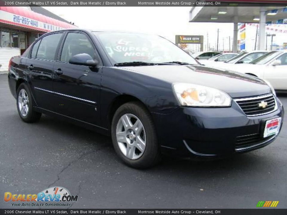 2006 Chevrolet Malibu LT V6 Sedan Dark Blue Metallic / Ebony Black Photo #7