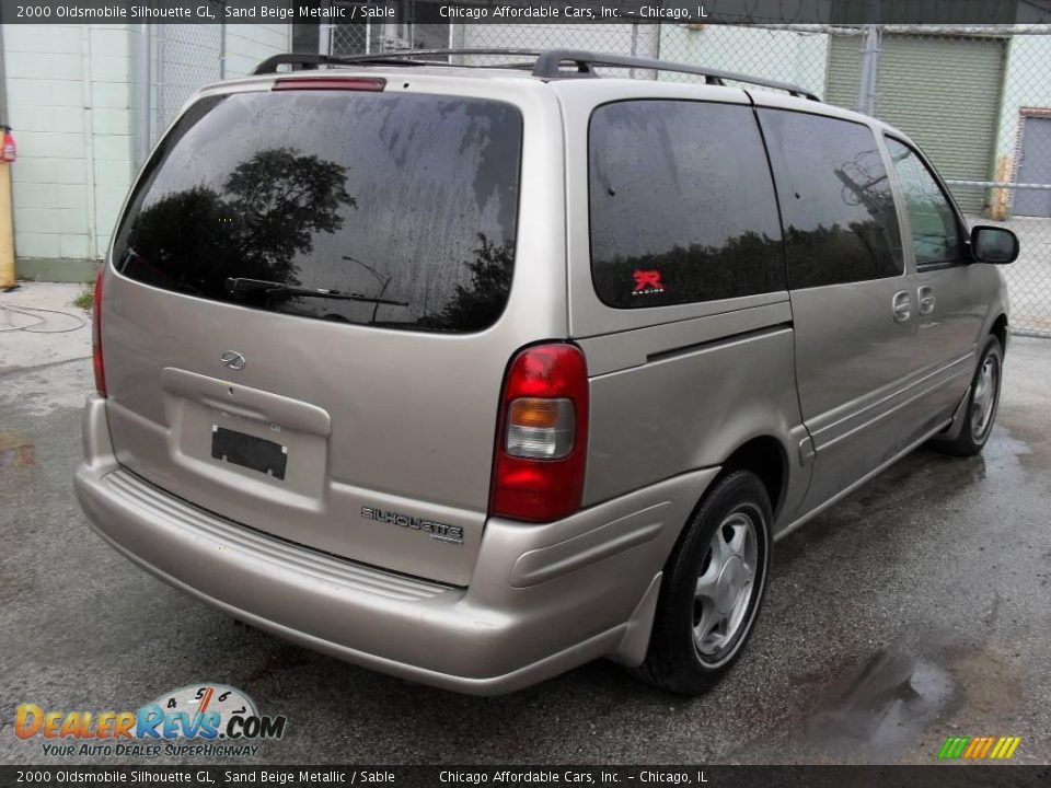 2000 Oldsmobile Silhouette GL Sand Beige Metallic / Sable Photo #8