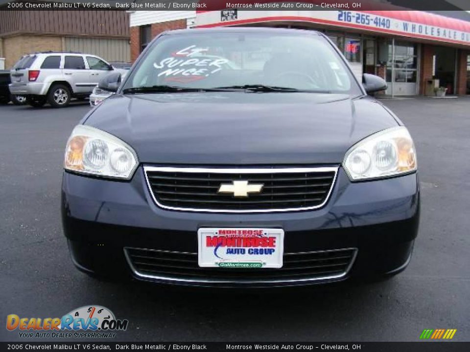 2006 Chevrolet Malibu LT V6 Sedan Dark Blue Metallic / Ebony Black Photo #8