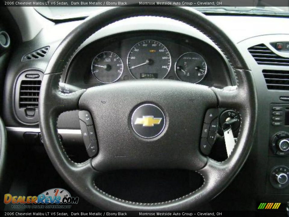 2006 Chevrolet Malibu LT V6 Sedan Dark Blue Metallic / Ebony Black Photo #16