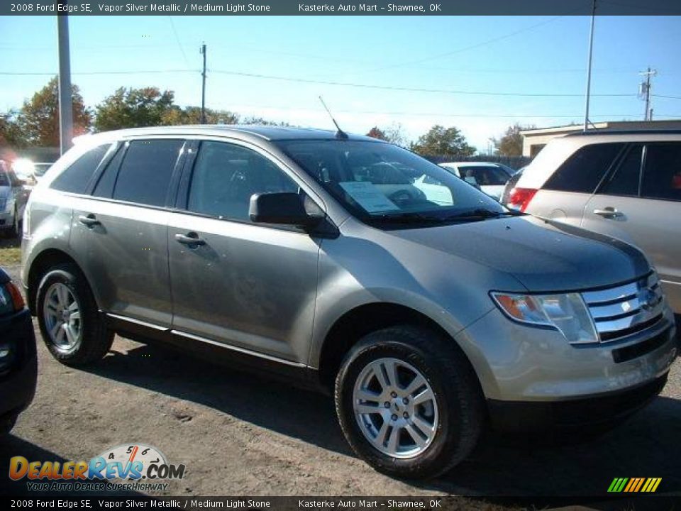 2008 Ford Edge SE Vapor Silver Metallic / Medium Light Stone Photo #3