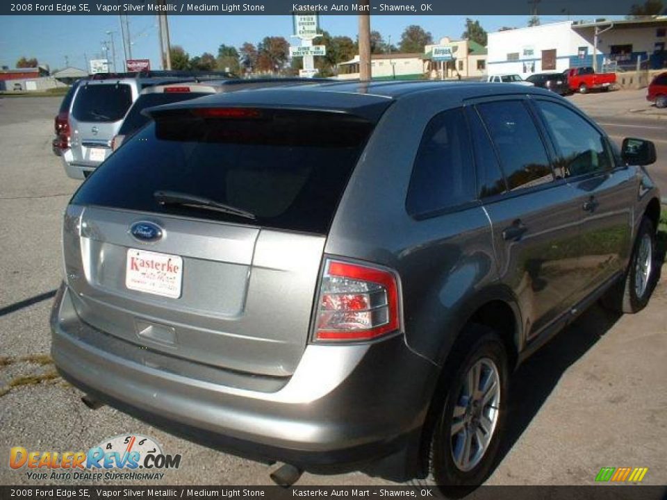 2008 Ford Edge SE Vapor Silver Metallic / Medium Light Stone Photo #4