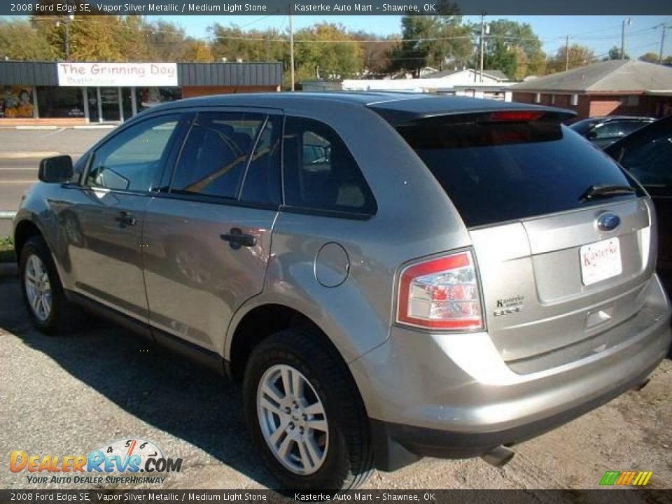 2008 Ford Edge SE Vapor Silver Metallic / Medium Light Stone Photo #5