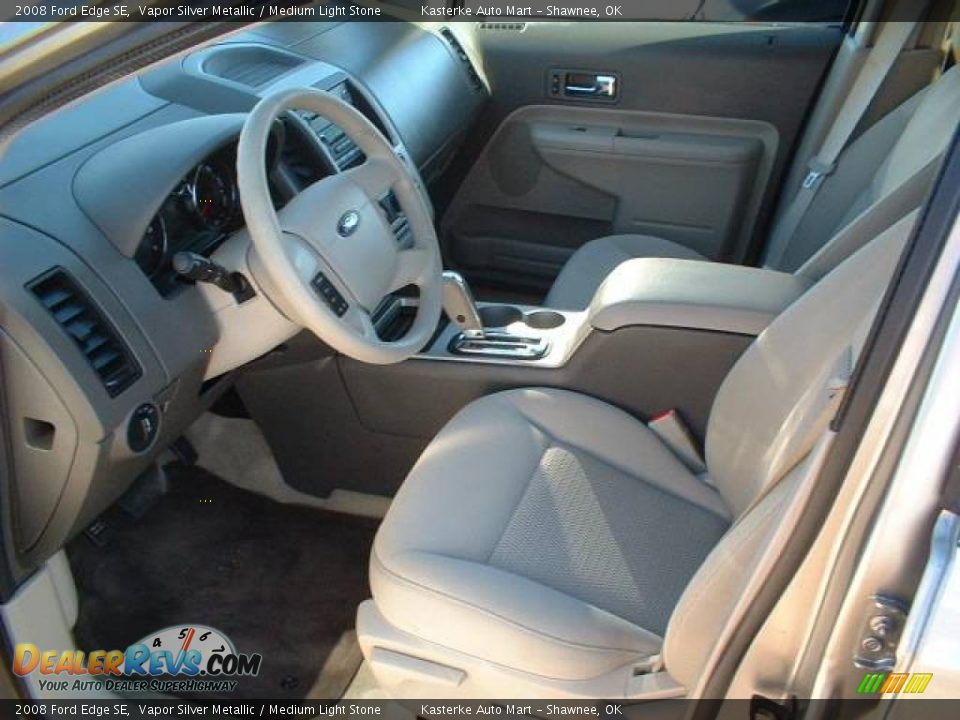 2008 Ford Edge SE Vapor Silver Metallic / Medium Light Stone Photo #7