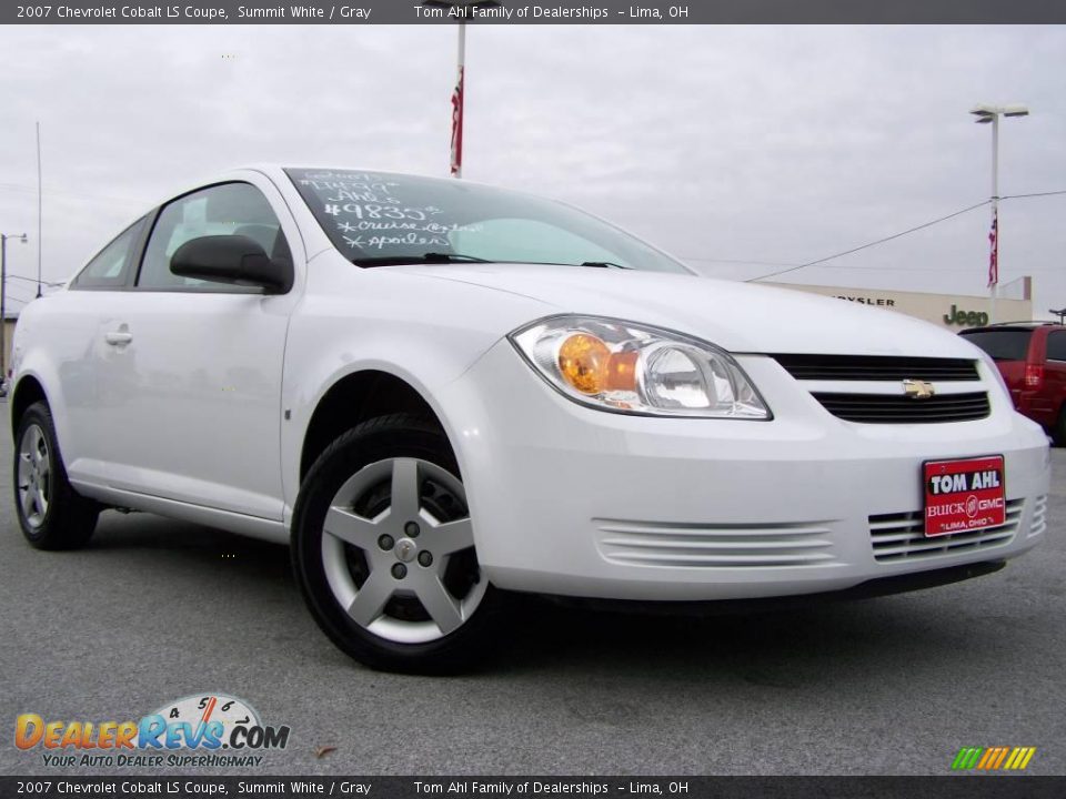 2007 Chevrolet Cobalt LS Coupe Summit White / Gray Photo #1