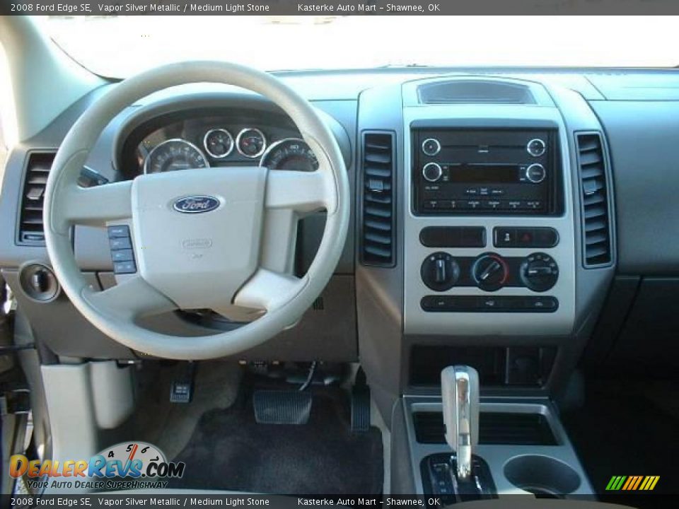 2008 Ford Edge SE Vapor Silver Metallic / Medium Light Stone Photo #10