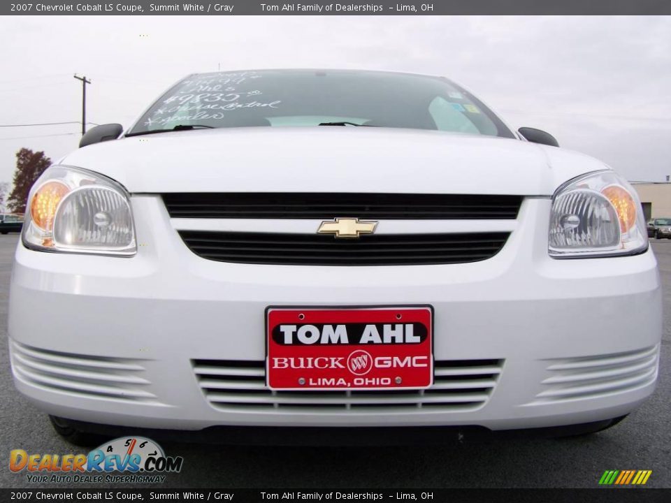 2007 Chevrolet Cobalt LS Coupe Summit White / Gray Photo #2
