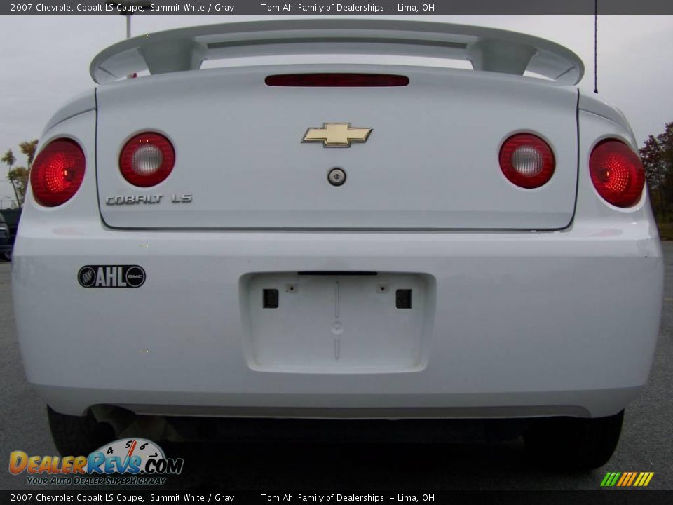 2007 Chevrolet Cobalt LS Coupe Summit White / Gray Photo #5
