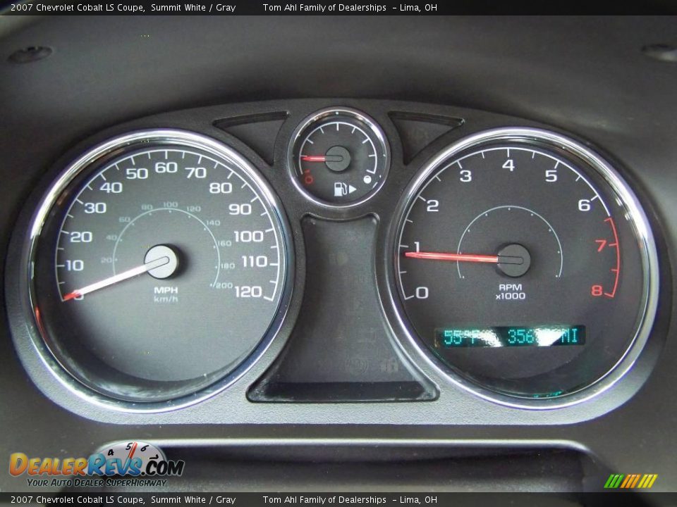 2007 Chevrolet Cobalt LS Coupe Summit White / Gray Photo #12