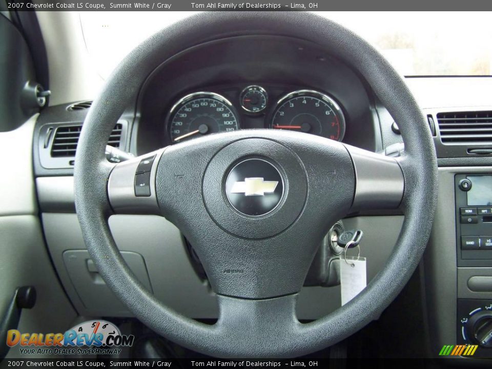 2007 Chevrolet Cobalt LS Coupe Summit White / Gray Photo #13