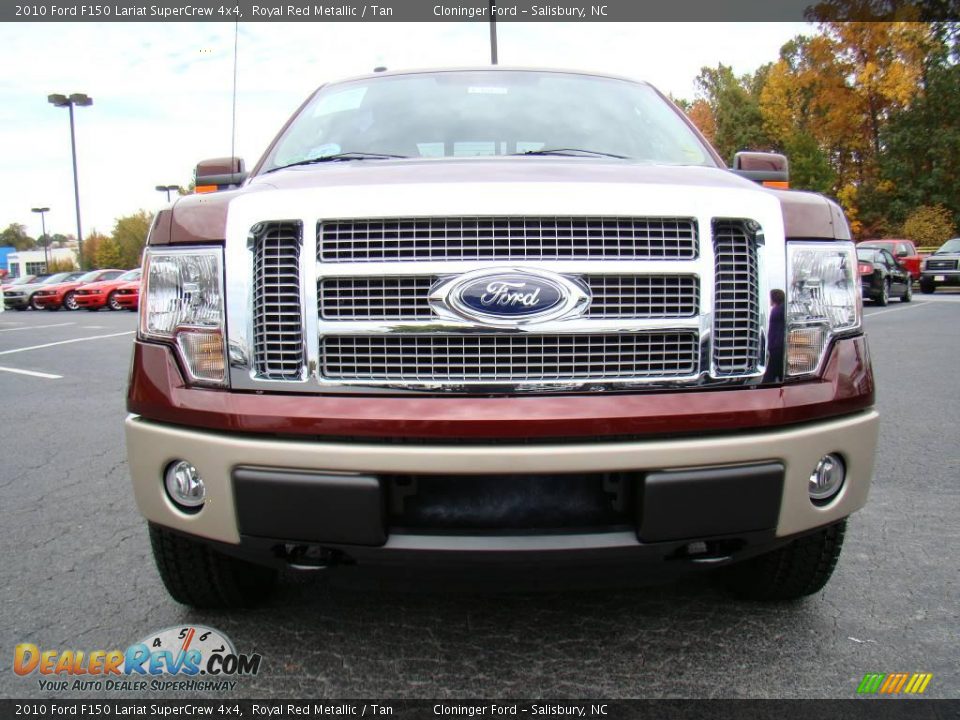 2010 Ford F150 Lariat SuperCrew 4x4 Royal Red Metallic / Tan Photo #7