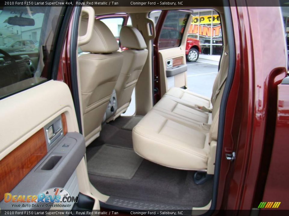 2010 Ford F150 Lariat SuperCrew 4x4 Royal Red Metallic / Tan Photo #9