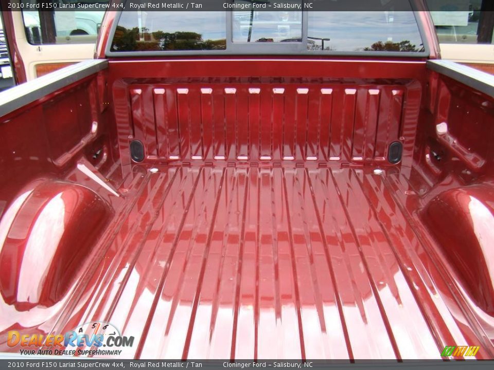 2010 Ford F150 Lariat SuperCrew 4x4 Royal Red Metallic / Tan Photo #10