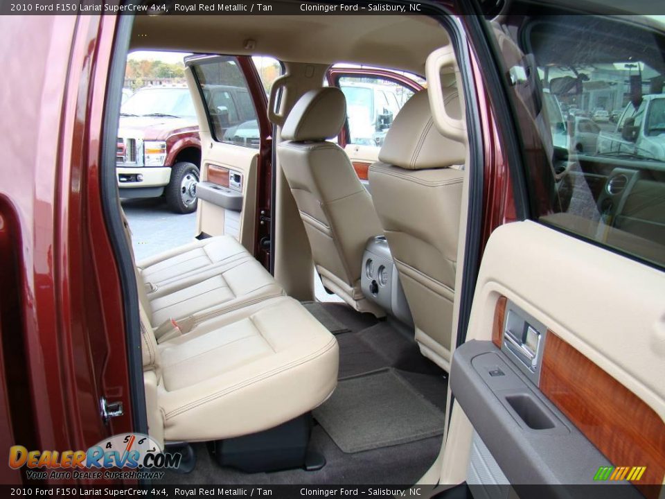 2010 Ford F150 Lariat SuperCrew 4x4 Royal Red Metallic / Tan Photo #11