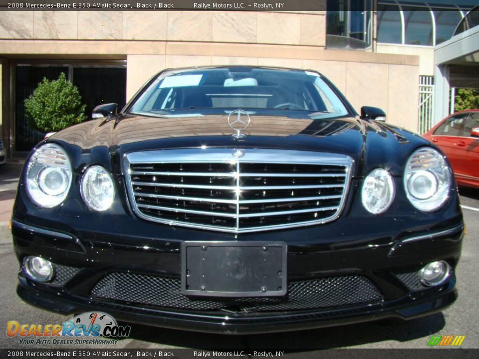 2008 Mercedes-Benz E 350 4Matic Sedan Black / Black Photo #2