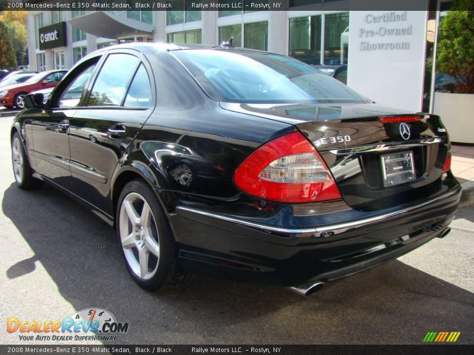 2008 Mercedes-Benz E 350 4Matic Sedan Black / Black Photo #3