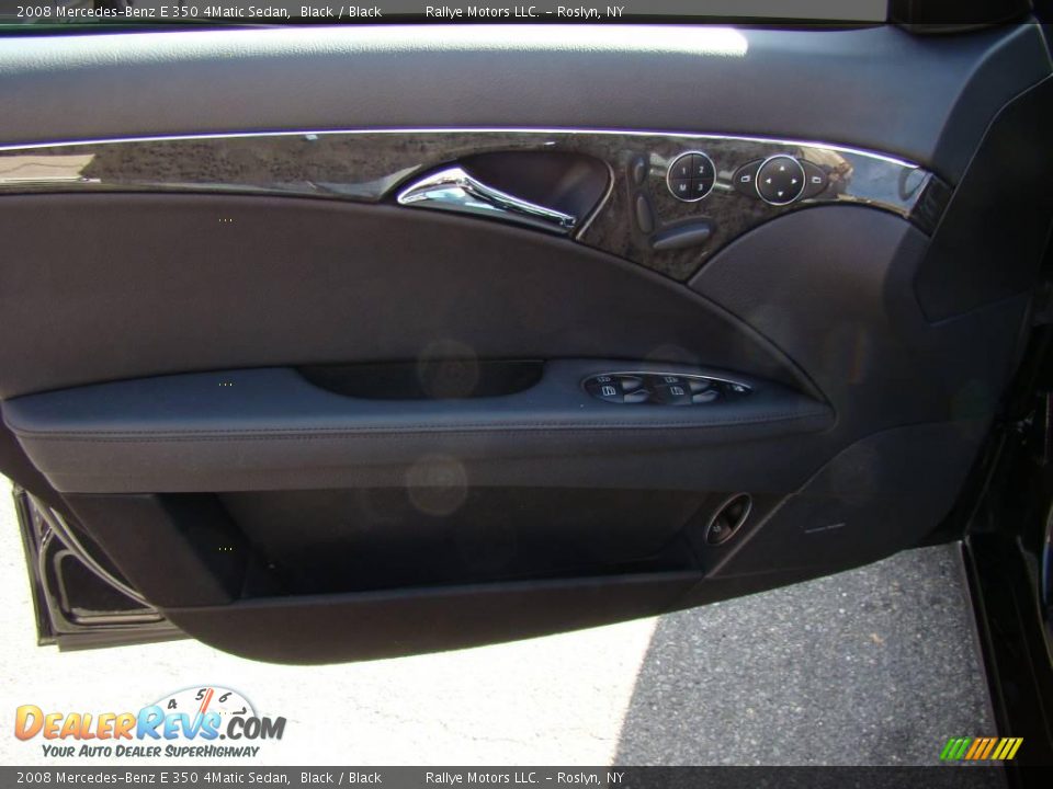 2008 Mercedes-Benz E 350 4Matic Sedan Black / Black Photo #7