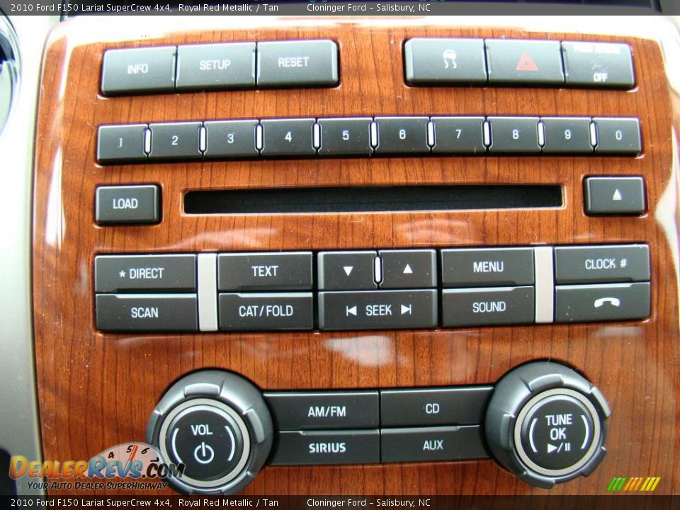 2010 Ford F150 Lariat SuperCrew 4x4 Royal Red Metallic / Tan Photo #22