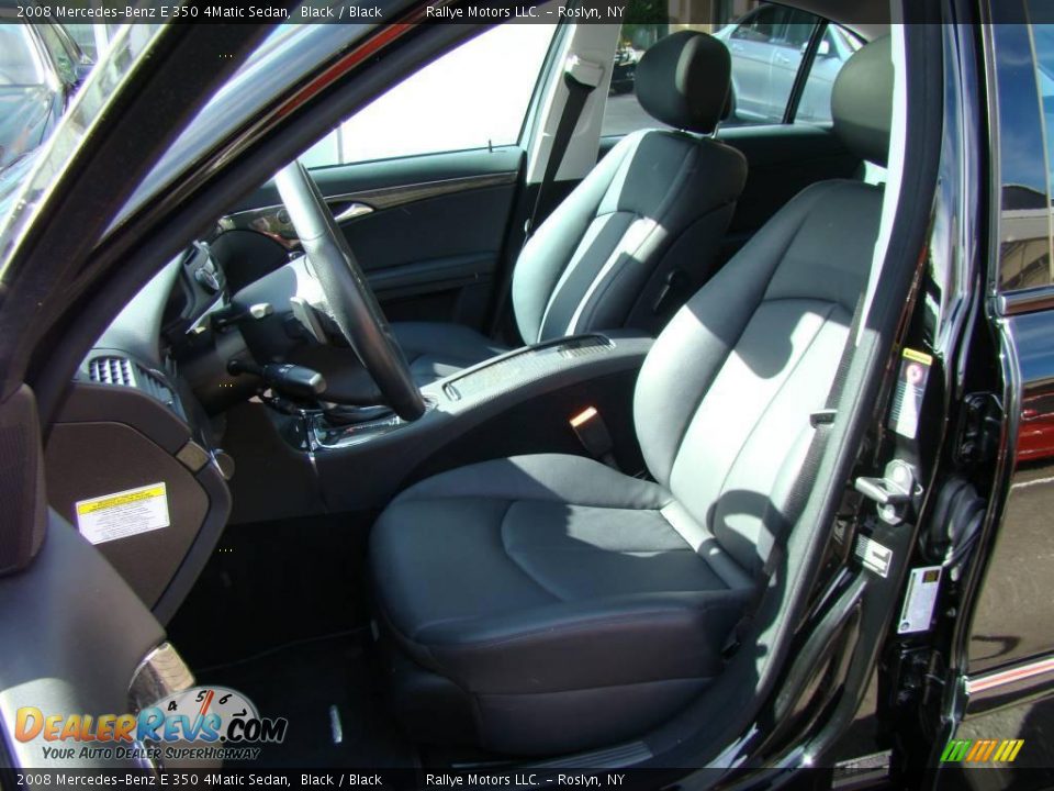 2008 Mercedes-Benz E 350 4Matic Sedan Black / Black Photo #8