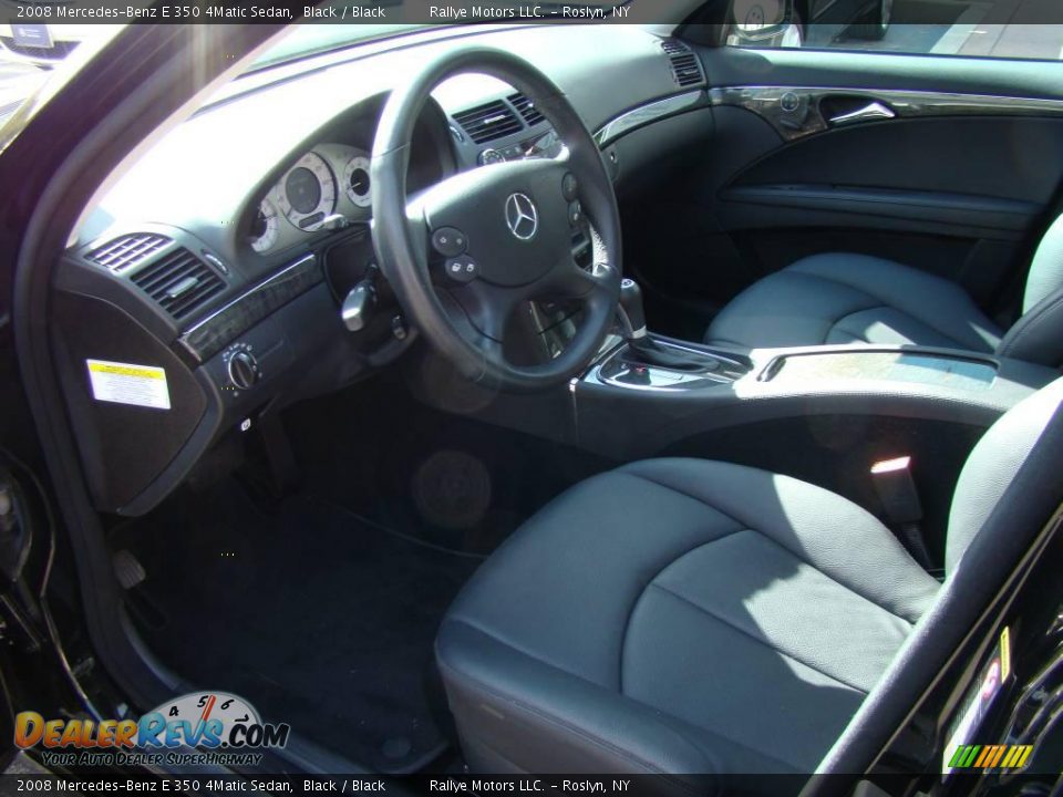 2008 Mercedes-Benz E 350 4Matic Sedan Black / Black Photo #10