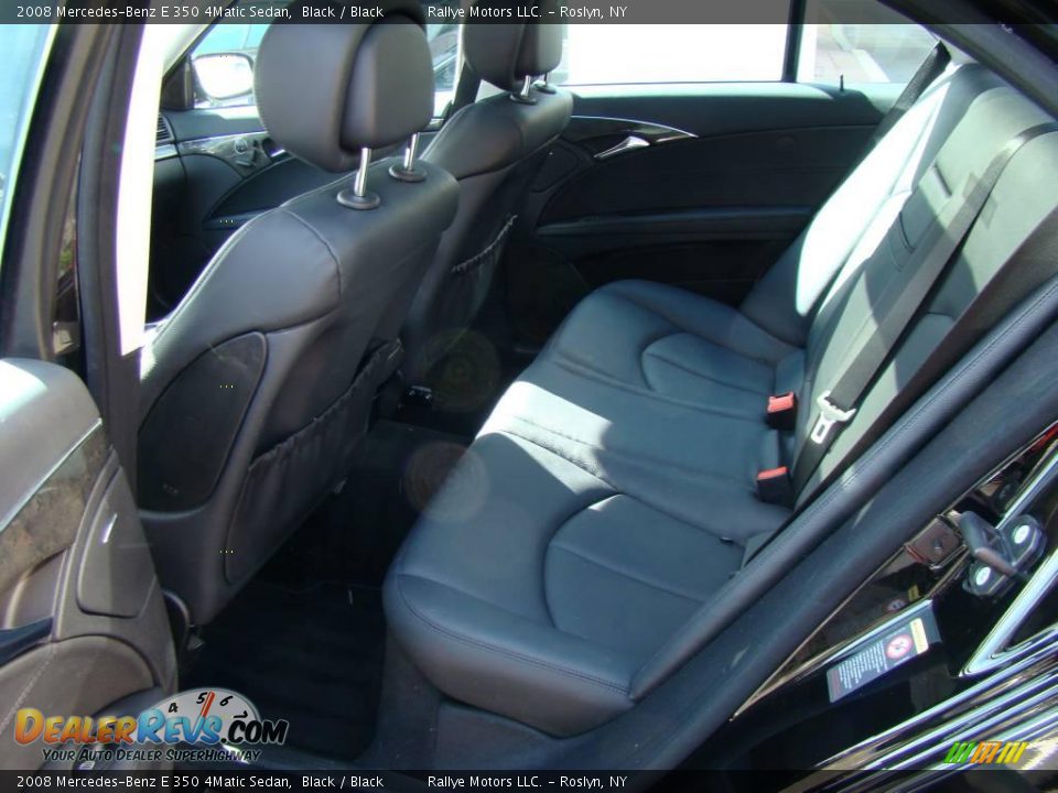 2008 Mercedes-Benz E 350 4Matic Sedan Black / Black Photo #12