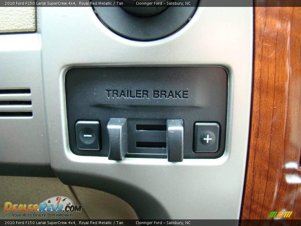 2010 Ford F150 Lariat SuperCrew 4x4 Royal Red Metallic / Tan Photo #29