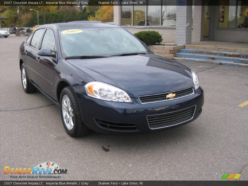 2007 Chevrolet Impala LT Imperial Blue Metallic / Gray Photo #14
