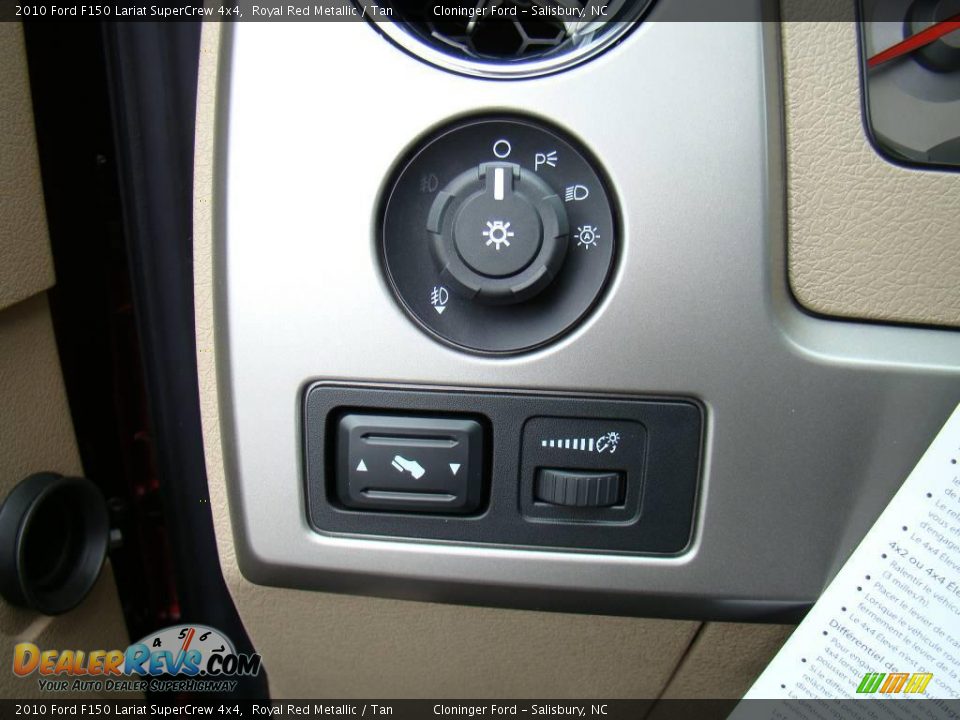 2010 Ford F150 Lariat SuperCrew 4x4 Royal Red Metallic / Tan Photo #31
