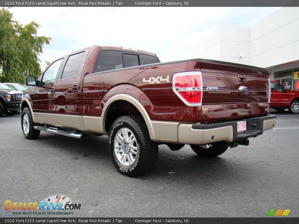2010 Ford F150 Lariat SuperCrew 4x4 Royal Red Metallic / Tan Photo #32