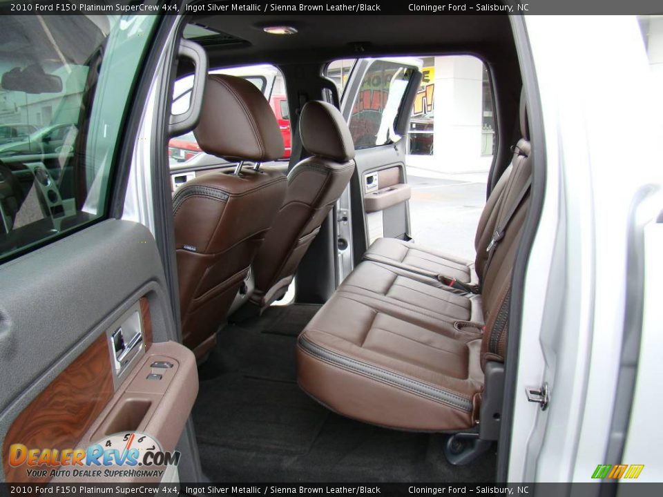 2010 Ford F150 Platinum SuperCrew 4x4 Ingot Silver Metallic / Sienna Brown Leather/Black Photo #9