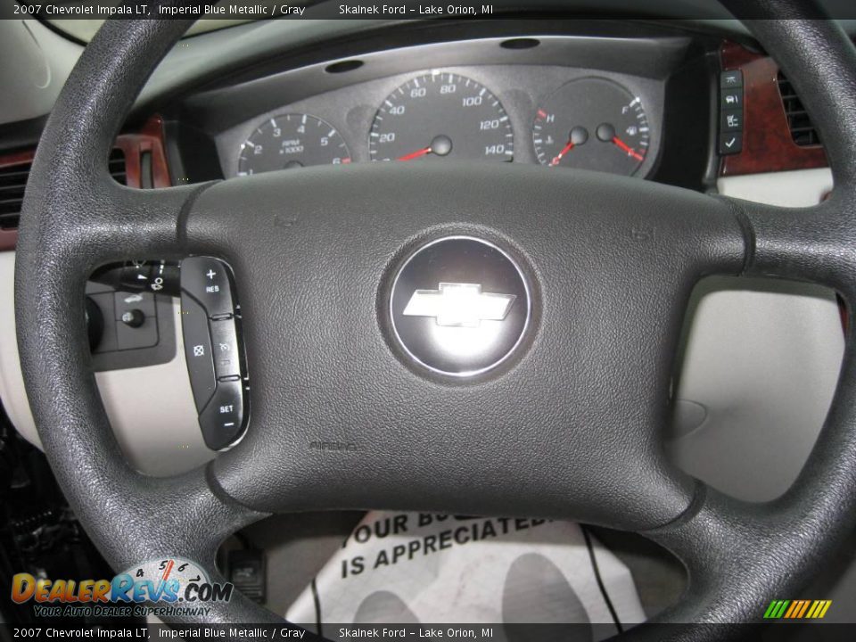 2007 Chevrolet Impala LT Imperial Blue Metallic / Gray Photo #28