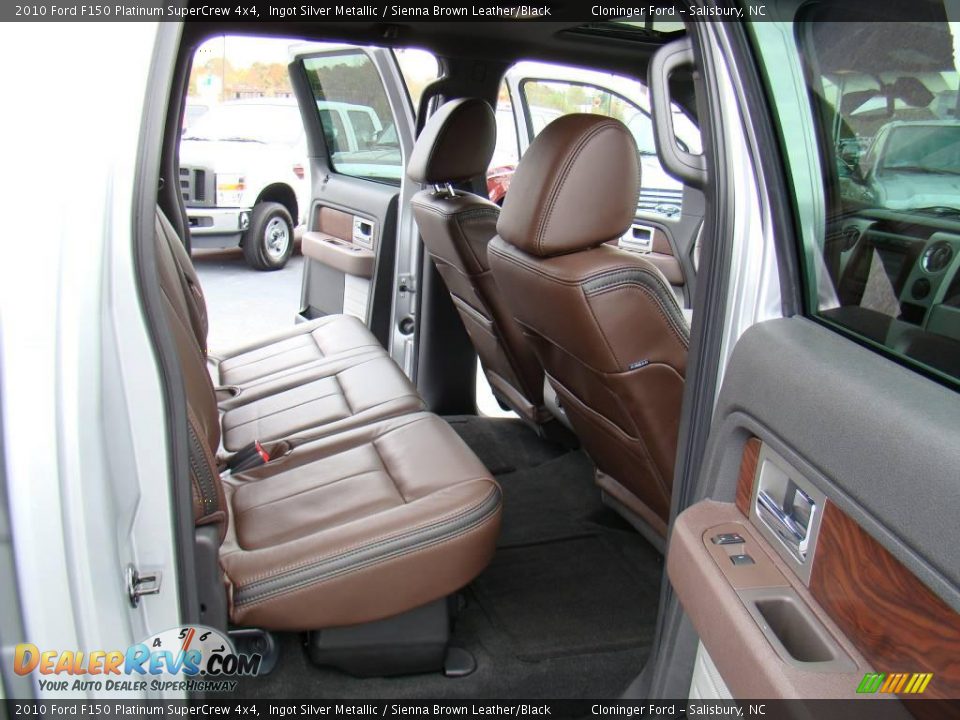 2010 Ford F150 Platinum SuperCrew 4x4 Ingot Silver Metallic / Sienna Brown Leather/Black Photo #11