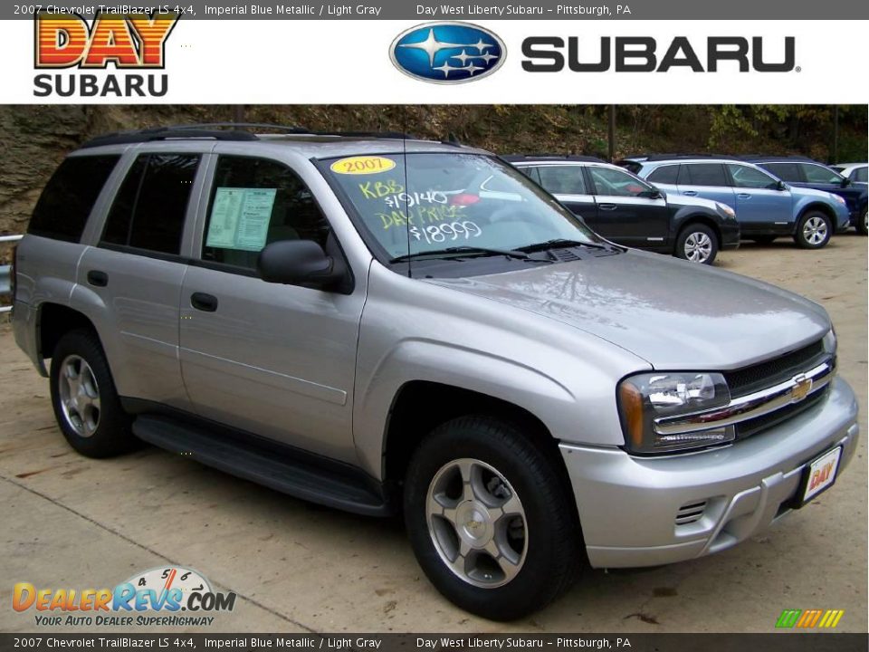 2007 Chevrolet TrailBlazer LS 4x4 Imperial Blue Metallic / Light Gray Photo #1