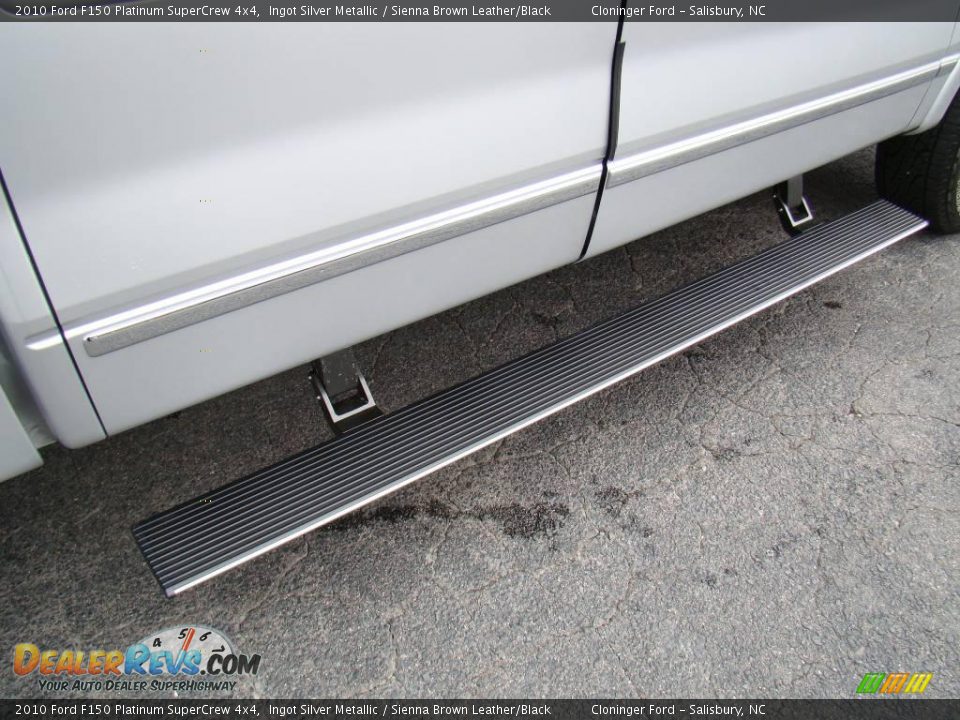 2010 Ford F150 Platinum SuperCrew 4x4 Ingot Silver Metallic / Sienna Brown Leather/Black Photo #15