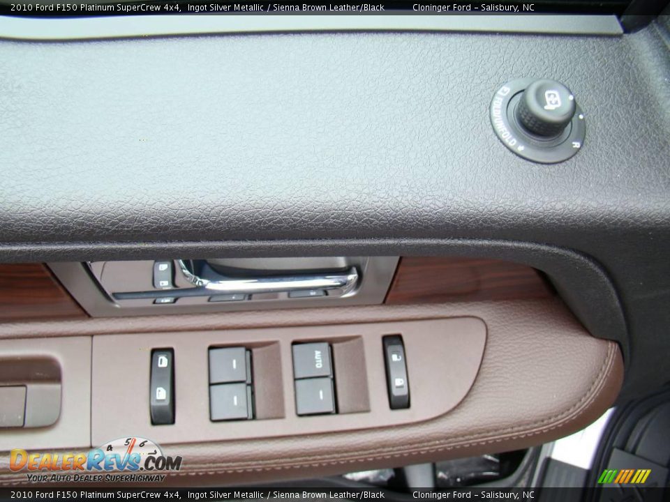 2010 Ford F150 Platinum SuperCrew 4x4 Ingot Silver Metallic / Sienna Brown Leather/Black Photo #19