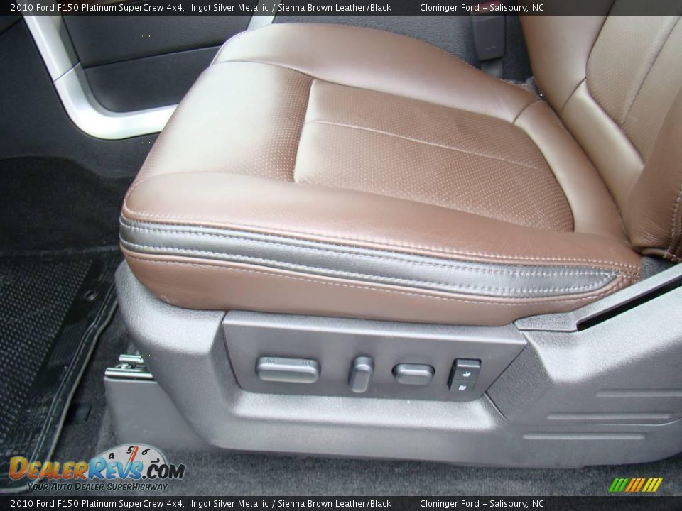 2010 Ford F150 Platinum SuperCrew 4x4 Ingot Silver Metallic / Sienna Brown Leather/Black Photo #20