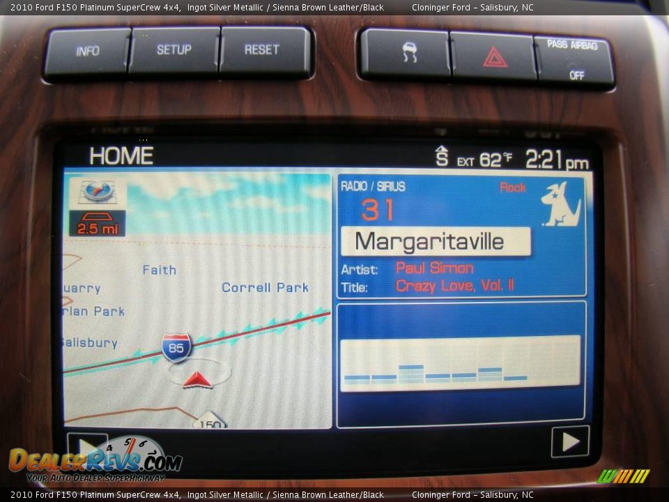 2010 Ford F150 Platinum SuperCrew 4x4 Ingot Silver Metallic / Sienna Brown Leather/Black Photo #24