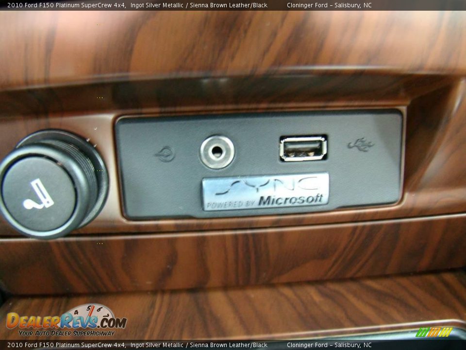 2010 Ford F150 Platinum SuperCrew 4x4 Ingot Silver Metallic / Sienna Brown Leather/Black Photo #28
