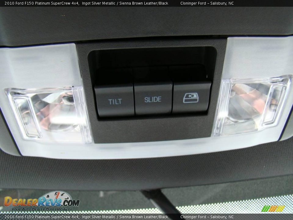 2010 Ford F150 Platinum SuperCrew 4x4 Ingot Silver Metallic / Sienna Brown Leather/Black Photo #31